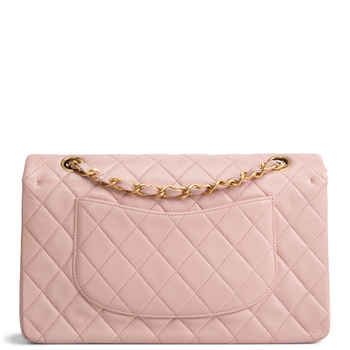 CHANEL Vintage Lambskin Medium Double Flap Bag - Pink OUTLET FINAL SALE