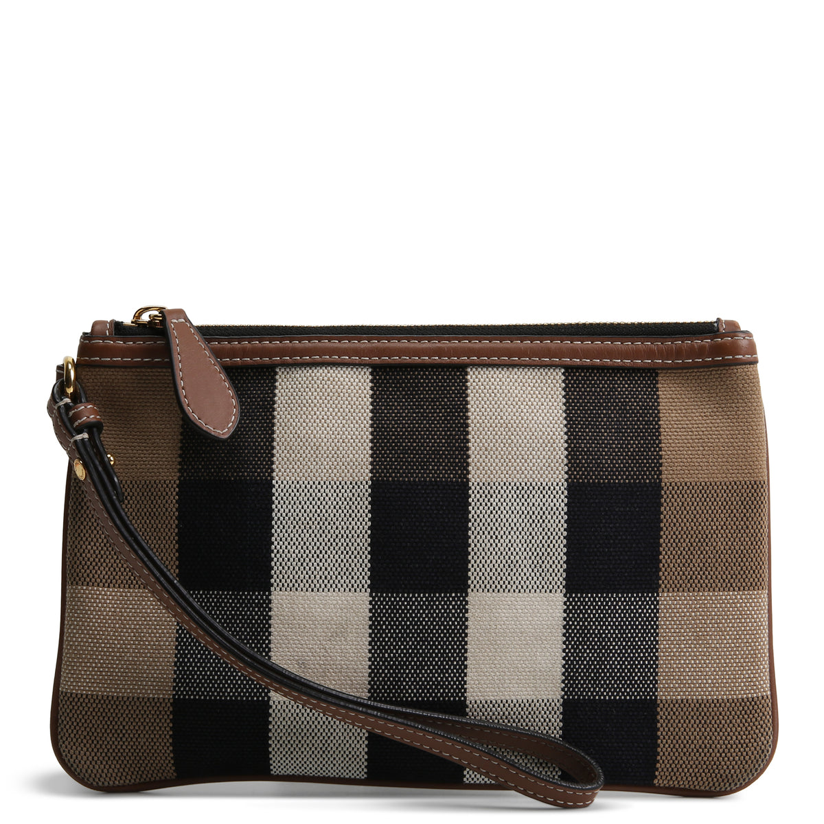 BURBERRY House Check Peyton Wristlet Pouch