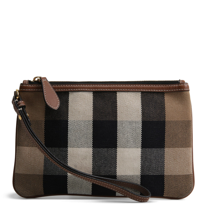 BURBERRY House Check Peyton Wristlet Pouch
