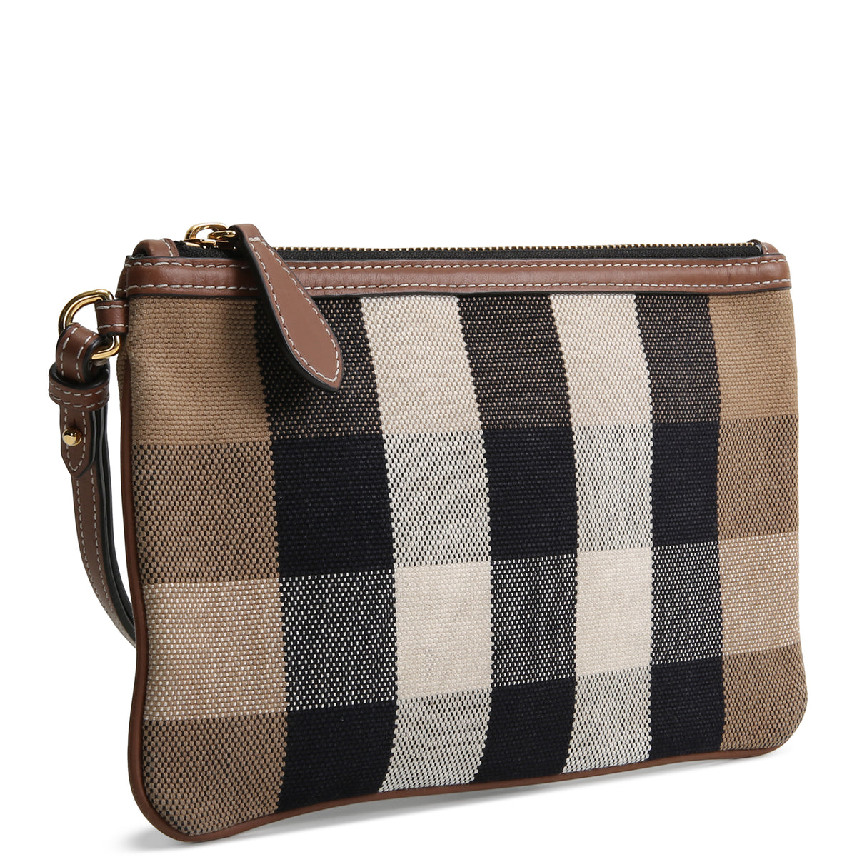 BURBERRY House Check Peyton Wristlet Pouch