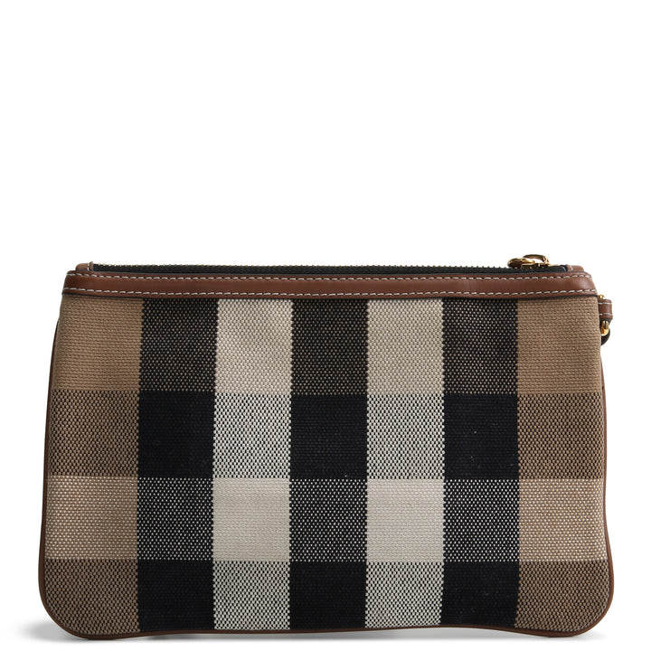 BURBERRY House Check Peyton Wristlet Pouch