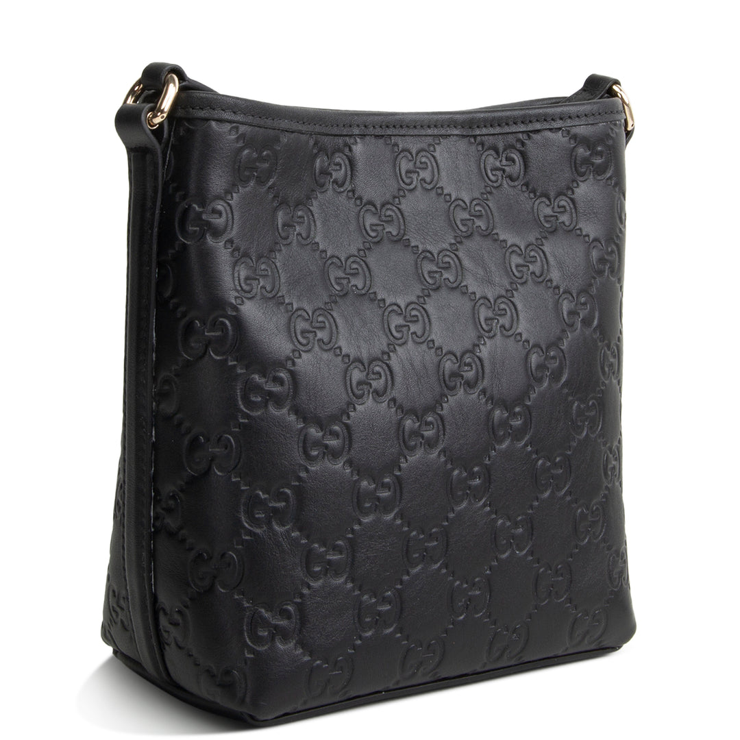 GUCCI Guccissima Bucket Nano Crossbody - Black