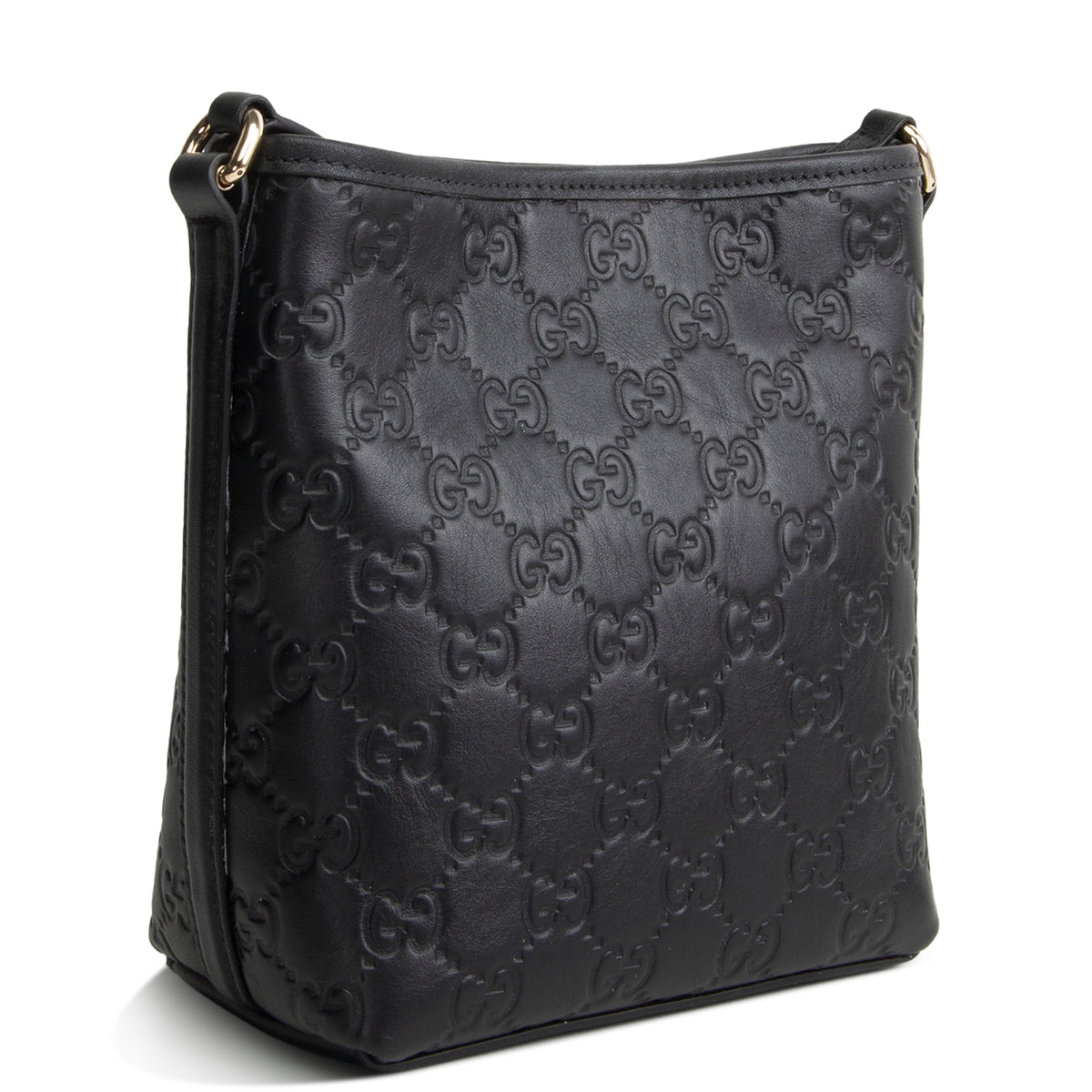 GUCCI Guccissima Bucket Nano Crossbody - Black