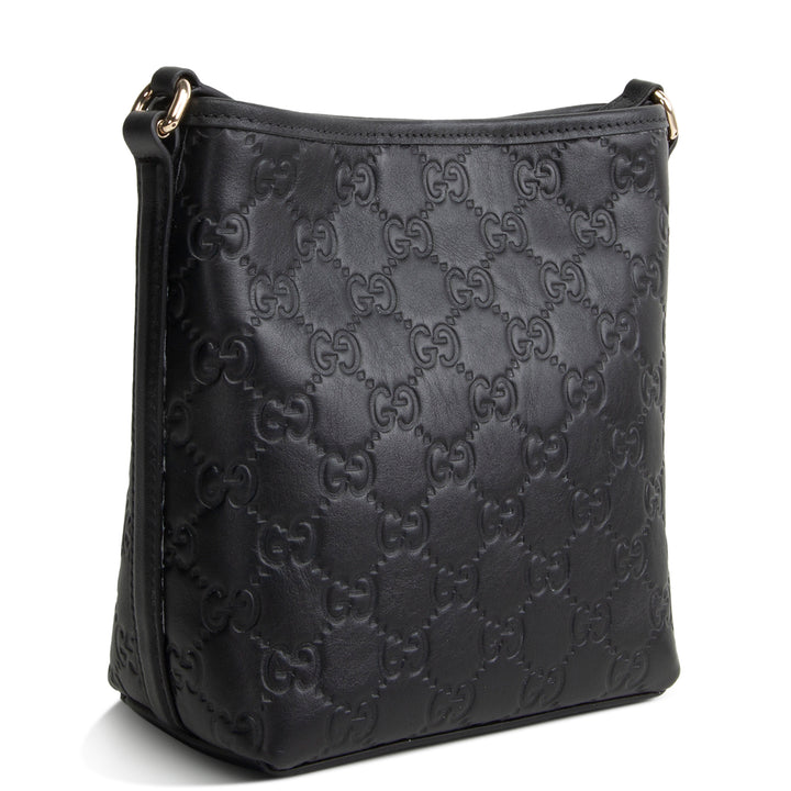 GUCCI Guccissima Bucket Nano Crossbody - Black