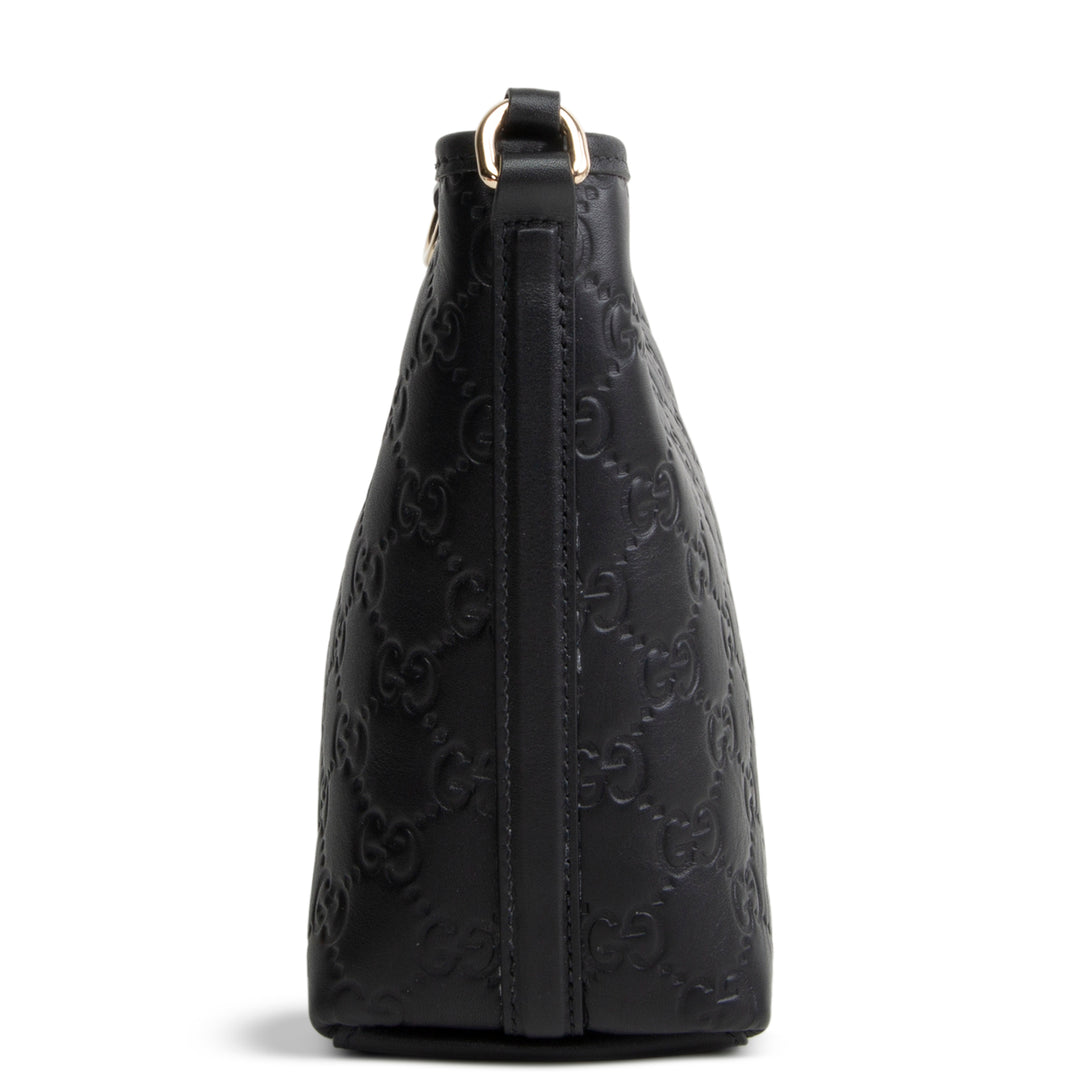 GUCCI Guccissima Bucket Nano Crossbody - Black