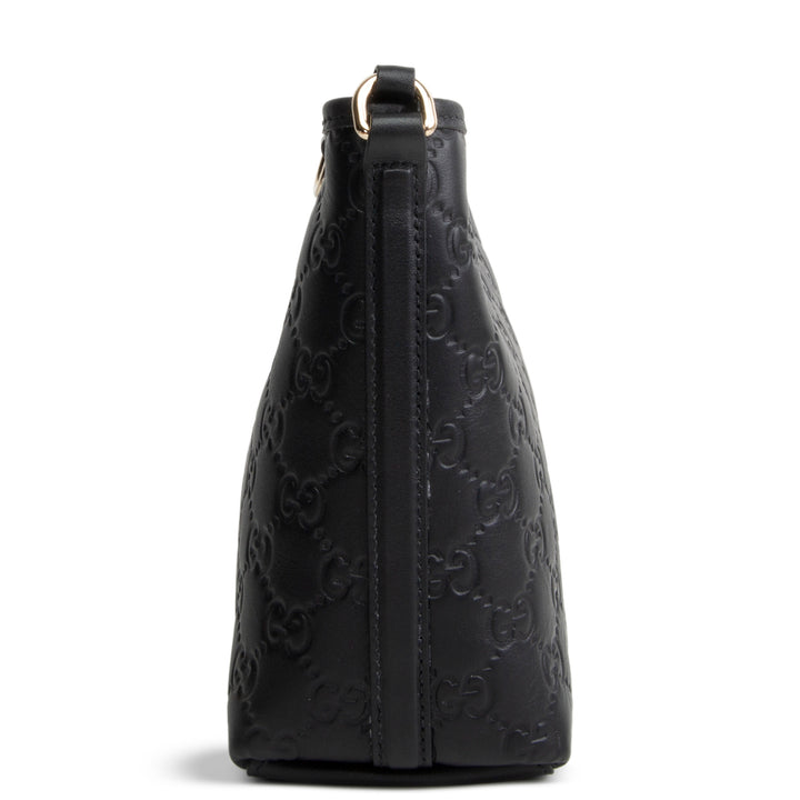 GUCCI Guccissima Bucket Nano Crossbody - Black