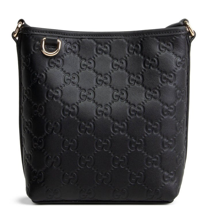 GUCCI Guccissima Bucket Nano Crossbody - Black