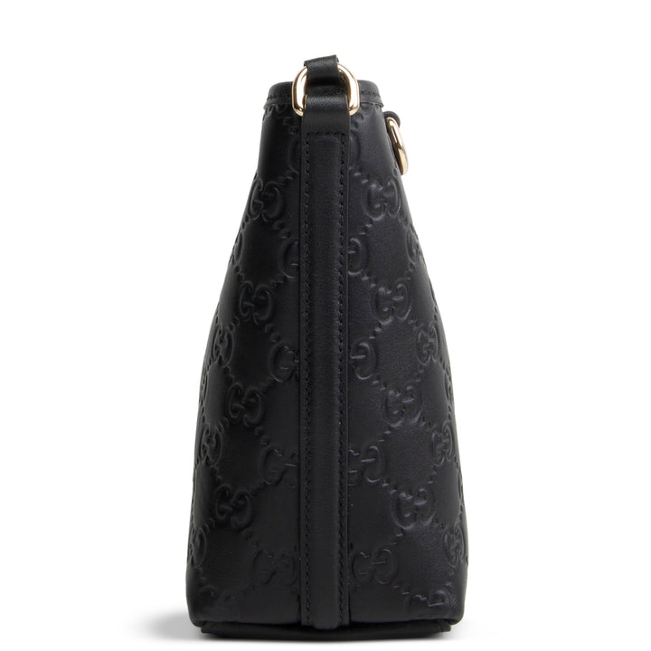 GUCCI Guccissima Bucket Nano Crossbody - Black