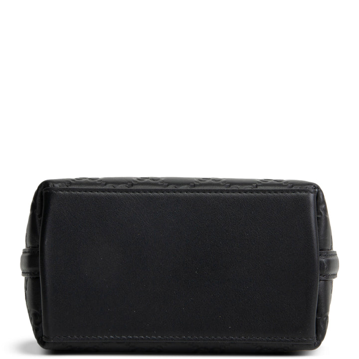 GUCCI Guccissima Bucket Nano Crossbody - Black