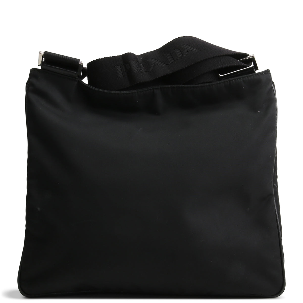 PRADA Tessuto Nylon Messenger Bag - Black