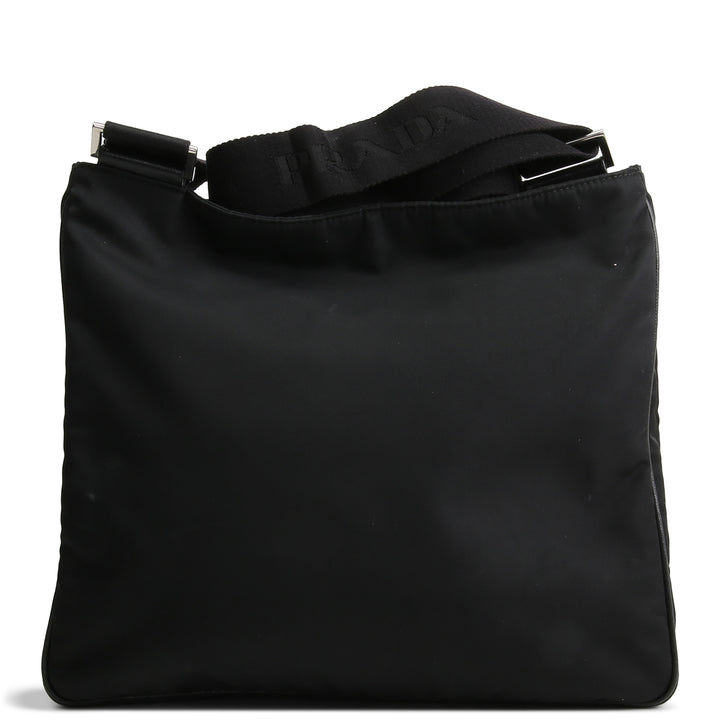 PRADA Tessuto Nylon Messenger Bag - Black