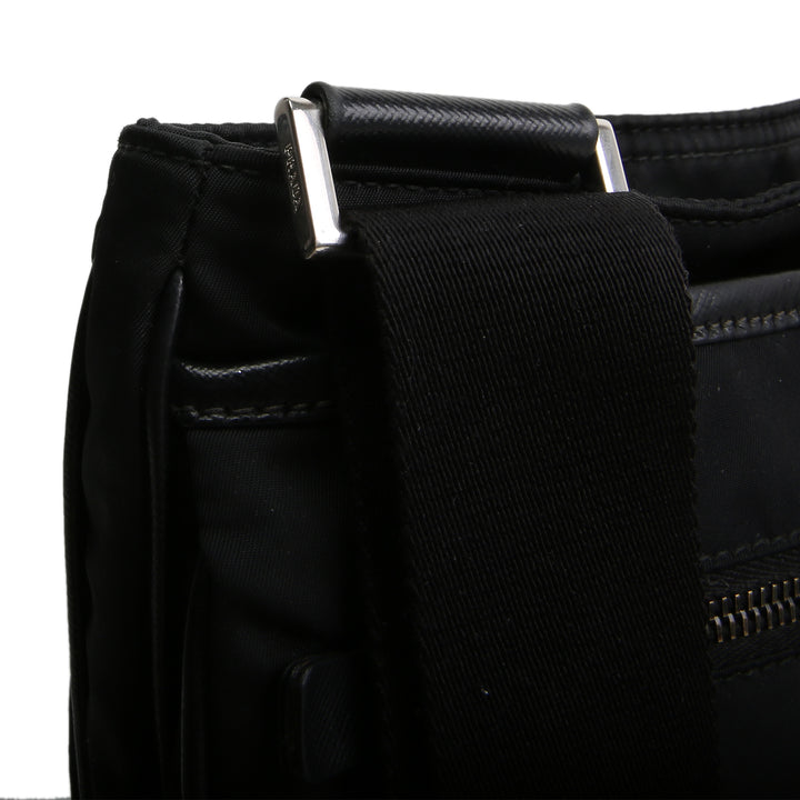 PRADA Tessuto Nylon Messenger Bag - Black