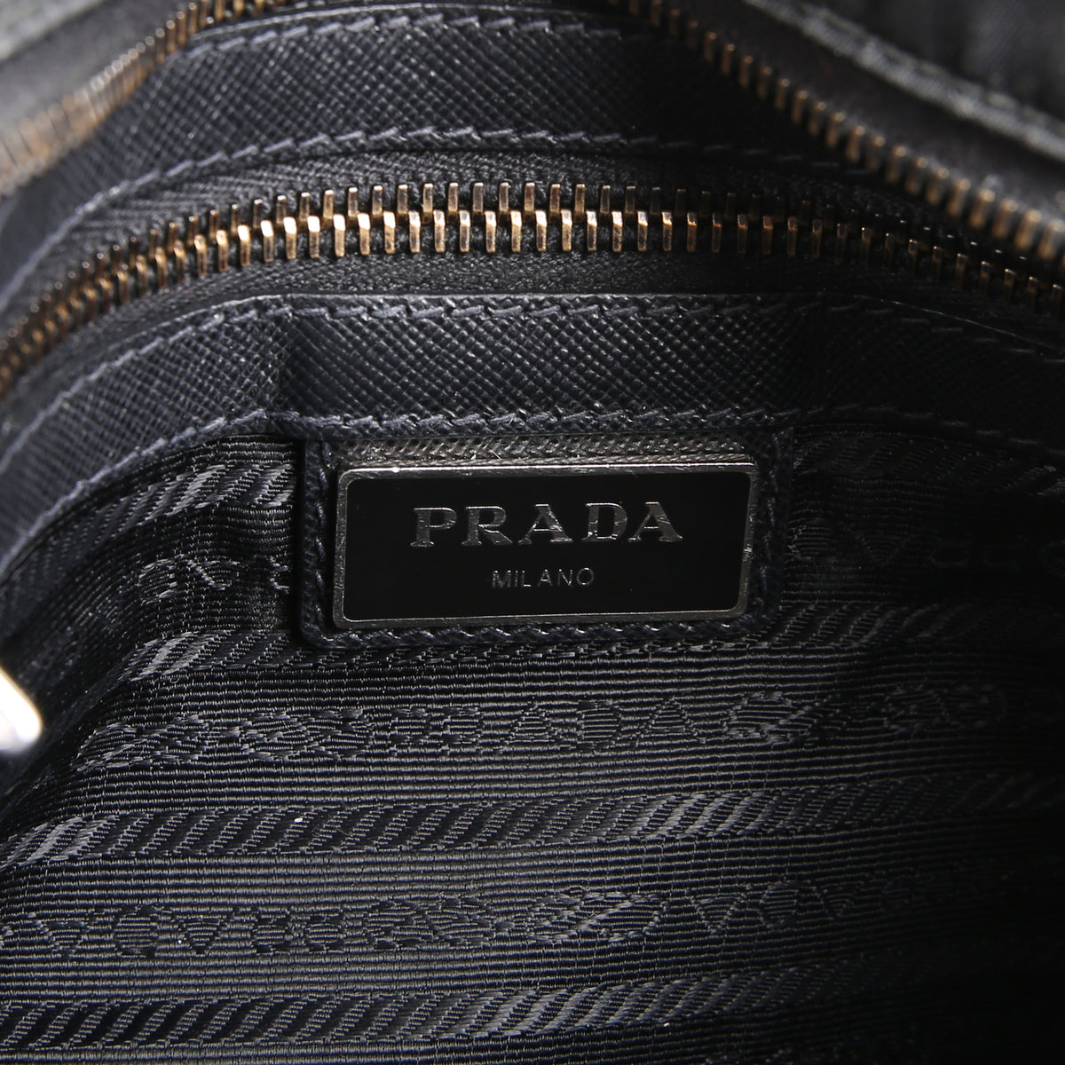 PRADA Tessuto Nylon Messenger Bag - Black