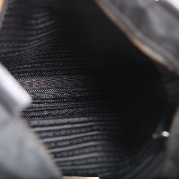 PRADA Tessuto Nylon Messenger Bag - Black