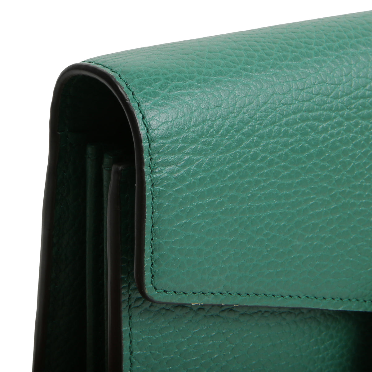 GUCCI Leather Dionysus Crystal Wallet On Chain - Green