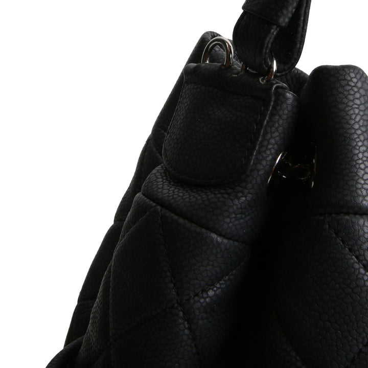 CHANEL Top Handle Bucket Bag w/ Strap - Charcoal
