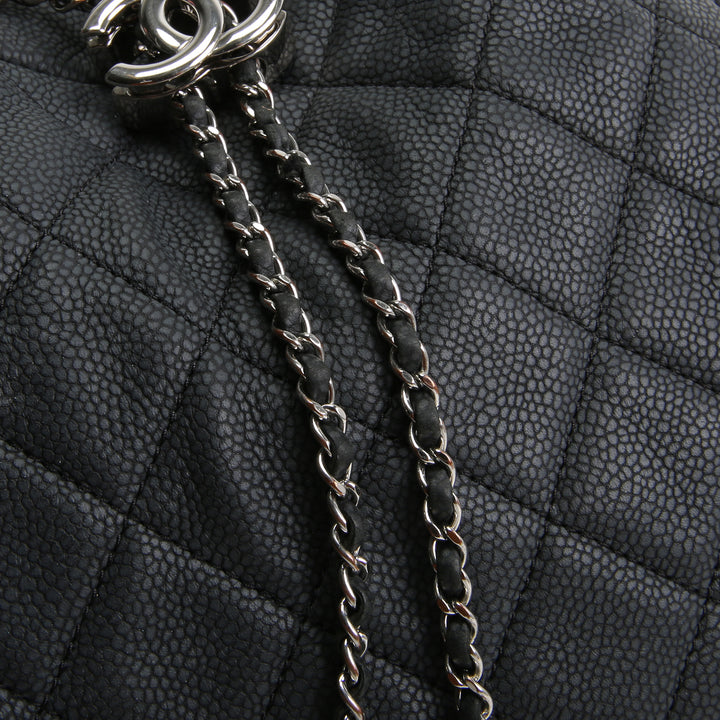 CHANEL Top Handle Bucket Bag w/ Strap - Charcoal