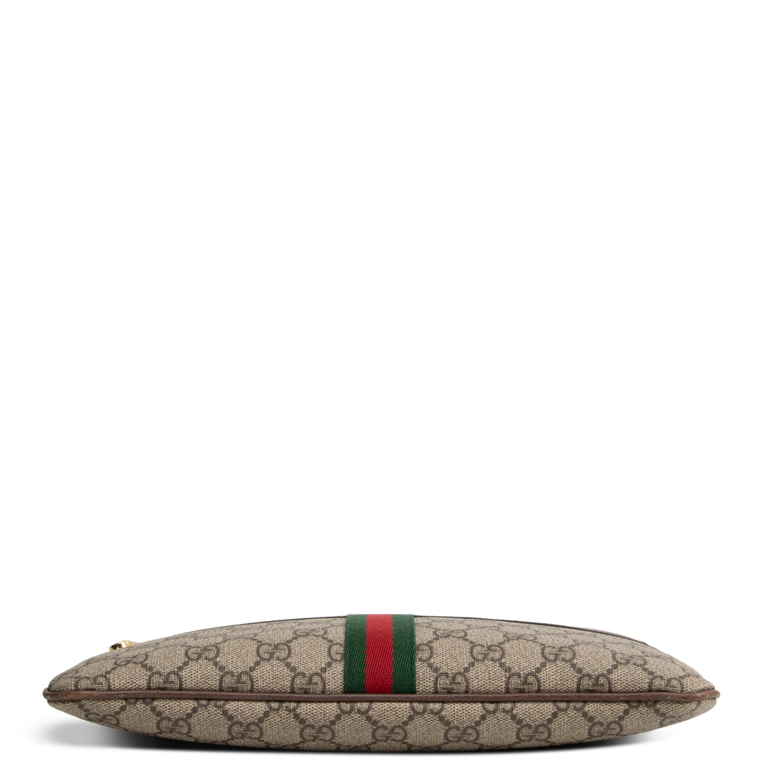 GUCCI GG Supreme Ophidia Pouch - Beige & Ebony