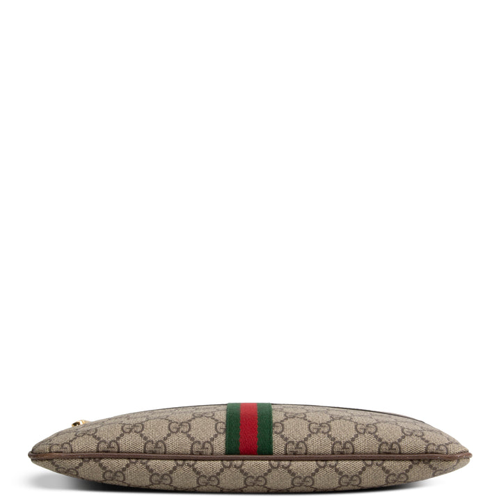 GUCCI GG Supreme Ophidia Pouch - Beige & Ebony