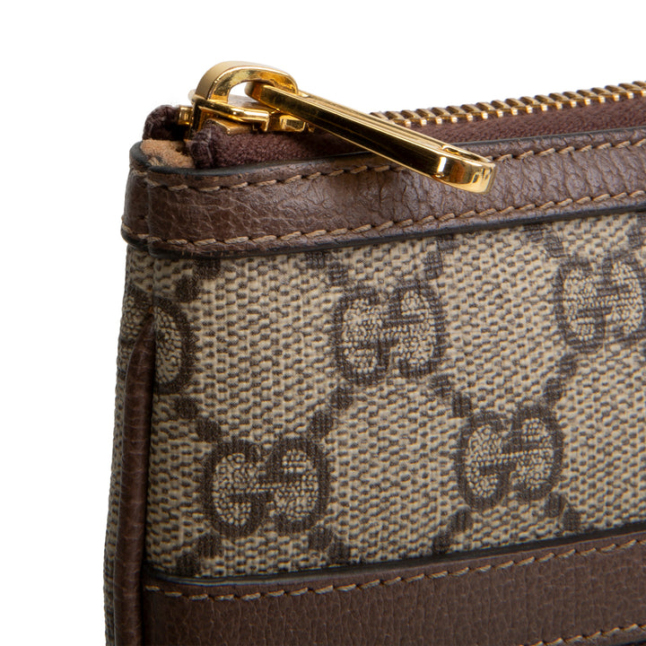 GUCCI GG Supreme Ophidia Pouch - Beige & Ebony
