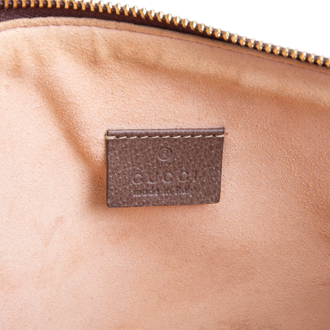 GUCCI GG Supreme Ophidia Pouch - Beige & Ebony