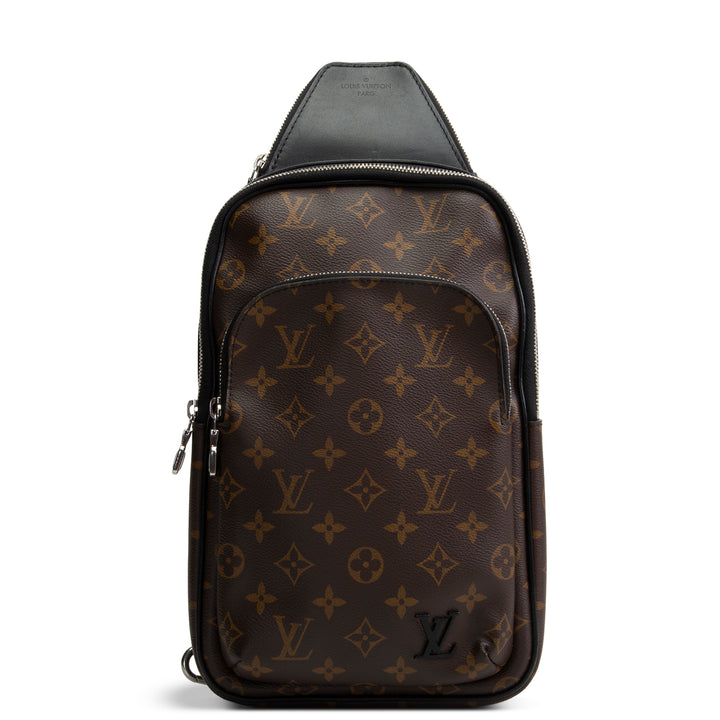 LOUIS VUITTON Monogram Macassar Avenue Sling Bag