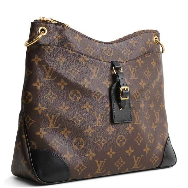 LOUIS VUITTON Monogram Macassar Odeon MM
