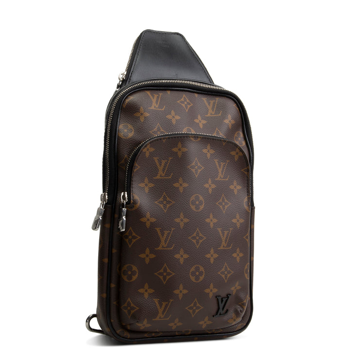LOUIS VUITTON Monogram Macassar Avenue Sling Bag