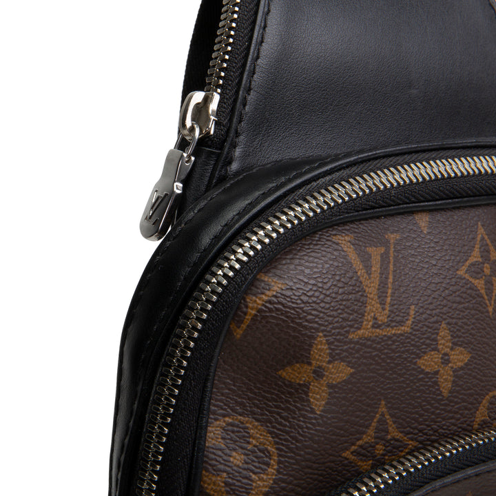 LOUIS VUITTON Monogram Macassar Avenue Sling Bag