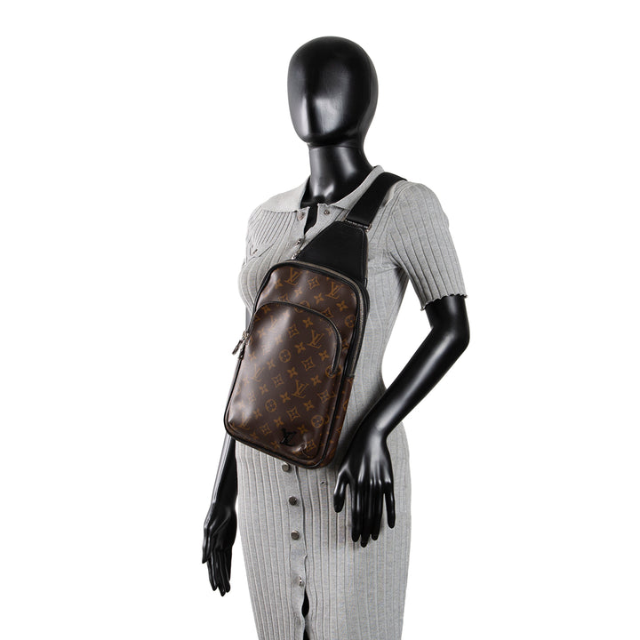 LOUIS VUITTON Monogram Macassar Avenue Sling Bag