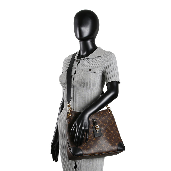 LOUIS VUITTON Monogram Macassar Odeon MM