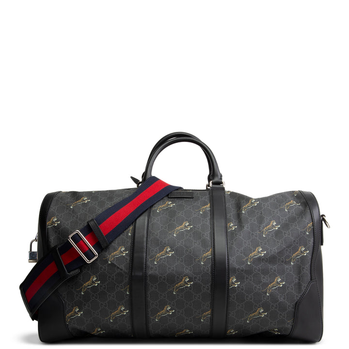GUCCI GG Supreme Tiger Soft Duffle - Black