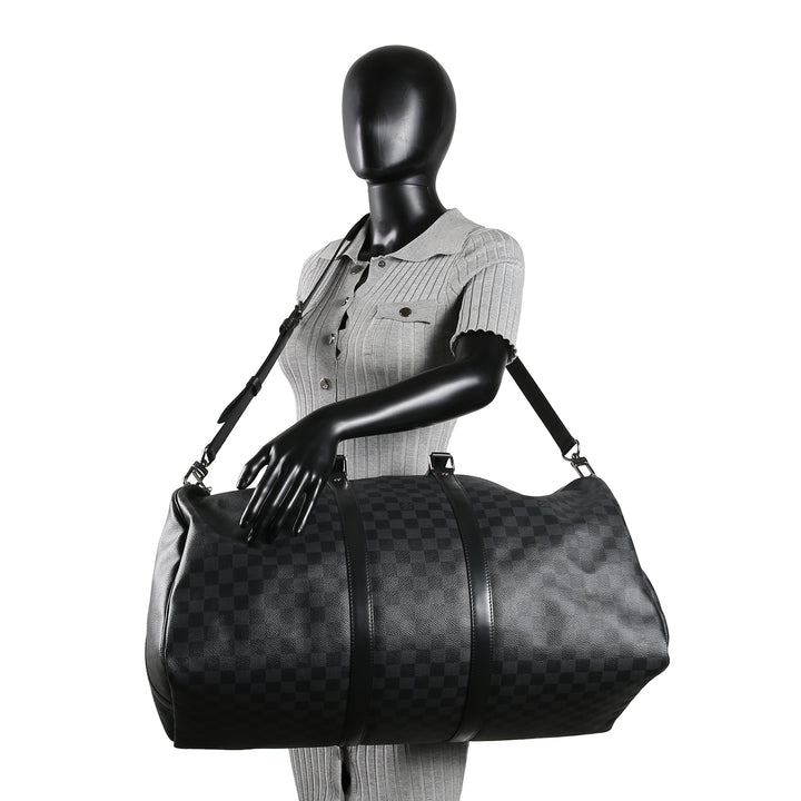 LOUIS VUITTON 55 Keepall - Damier Graphite