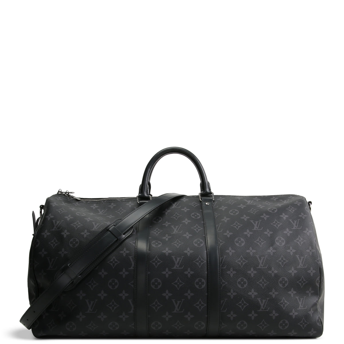 LOUIS VUITTON Monogram Eclipse Keepall Bandouliere 55