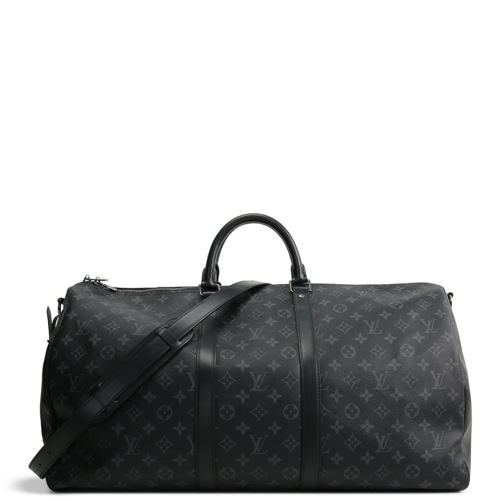 LOUIS VUITTON Monogram Eclipse Keepall Bandouliere 55