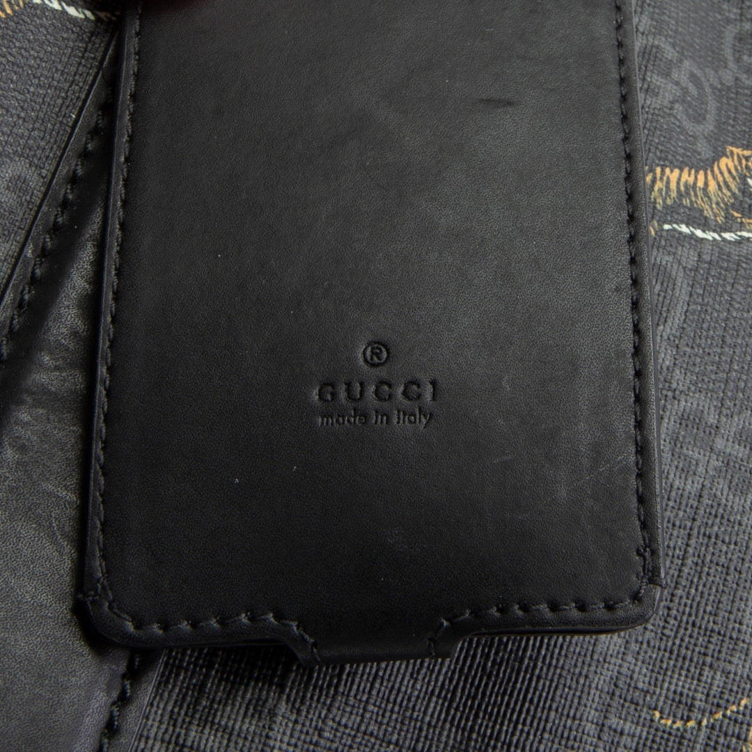 GUCCI GG Supreme Tiger Soft Duffle - Black