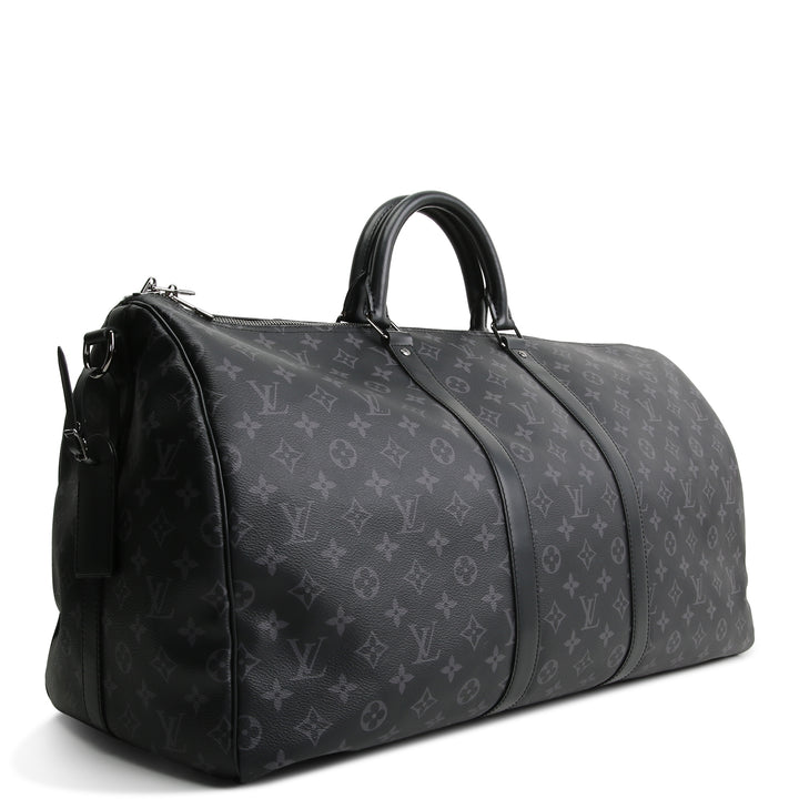 LOUIS VUITTON Monogram Eclipse Keepall Bandouliere 55