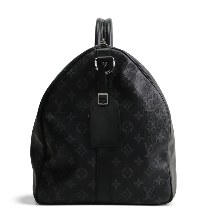 LOUIS VUITTON Monogram Eclipse Keepall Bandouliere 55