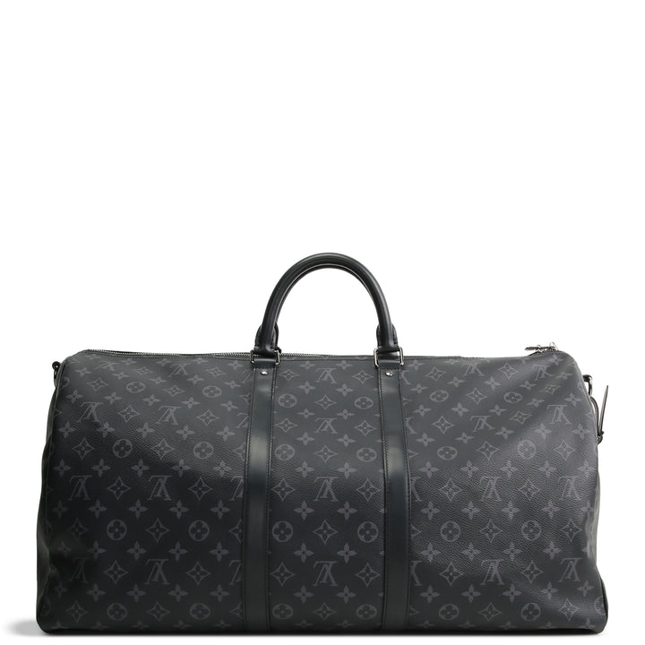 LOUIS VUITTON Monogram Eclipse Keepall Bandouliere 55