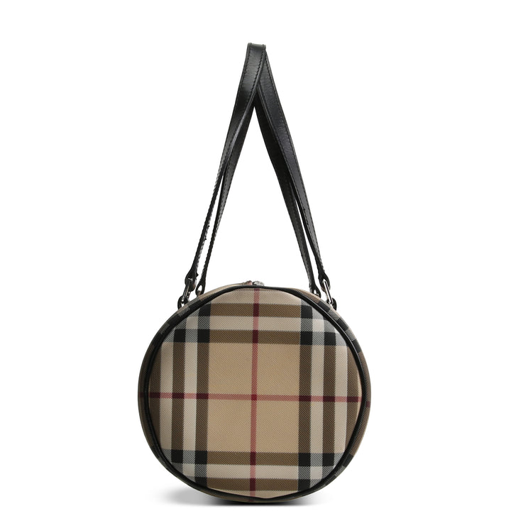 BURBERRY Nova Check Barrel Bag OUTLET FINAL SALE