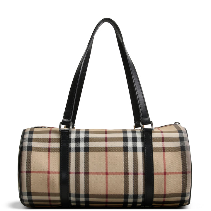 BURBERRY Nova Check Barrel Bag OUTLET FINAL SALE