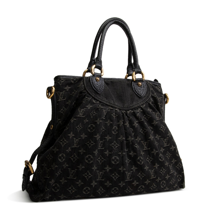 LOUIS VUITTON Monogram Denim Neo Cabby GM - Charcoal
