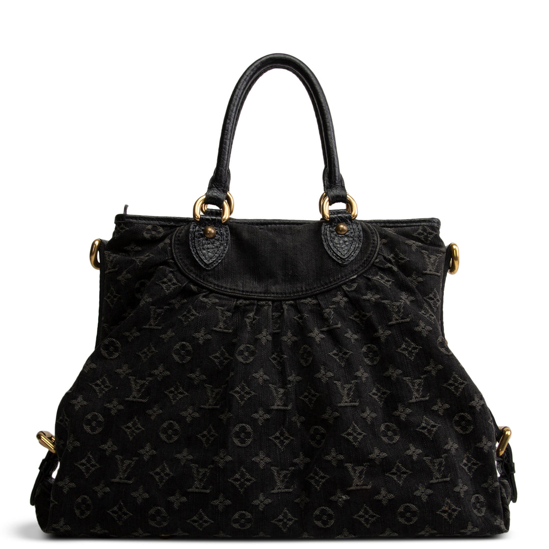 LOUIS VUITTON Monogram Denim Neo Cabby GM - Charcoal