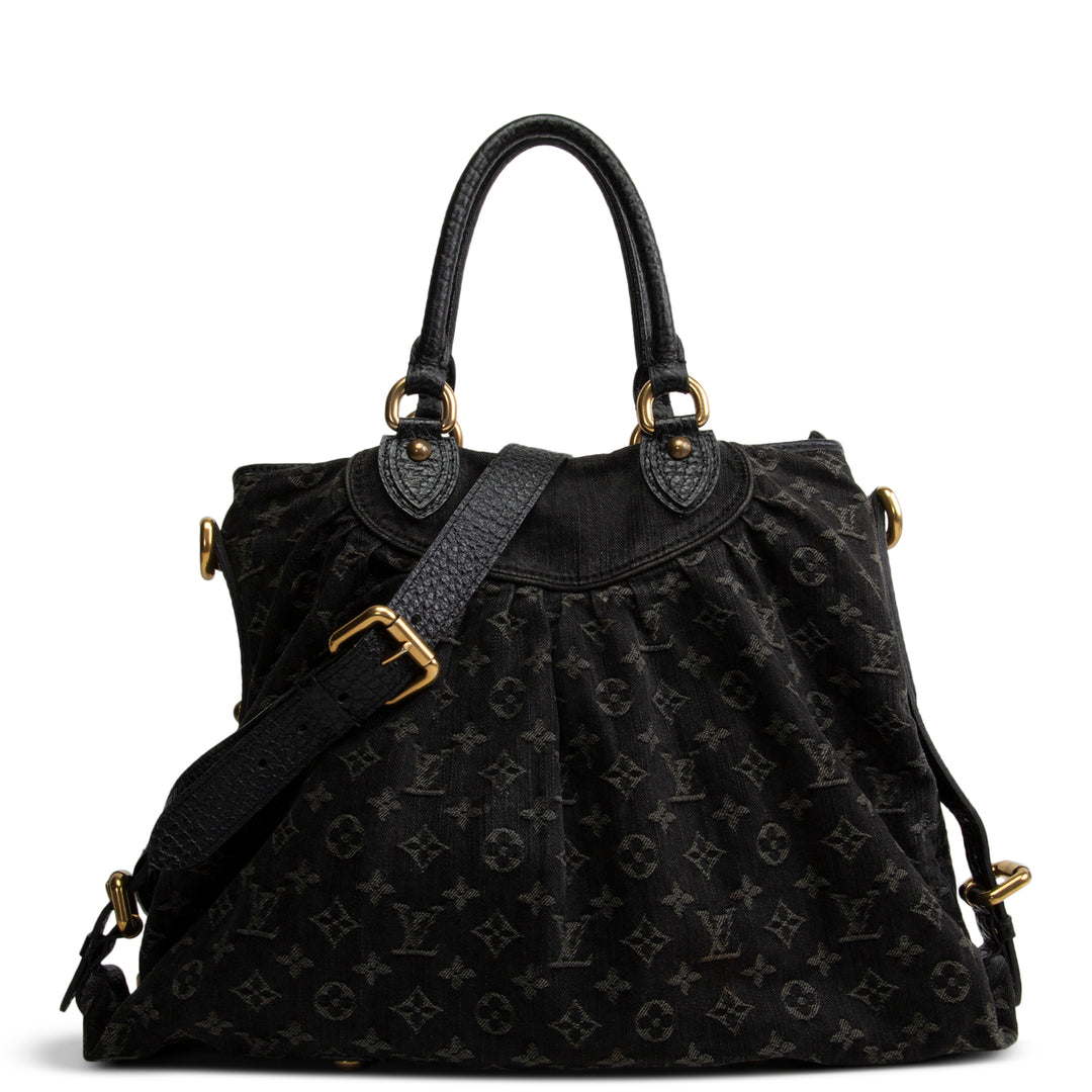 LOUIS VUITTON Monogram Denim Neo Cabby GM - Charcoal