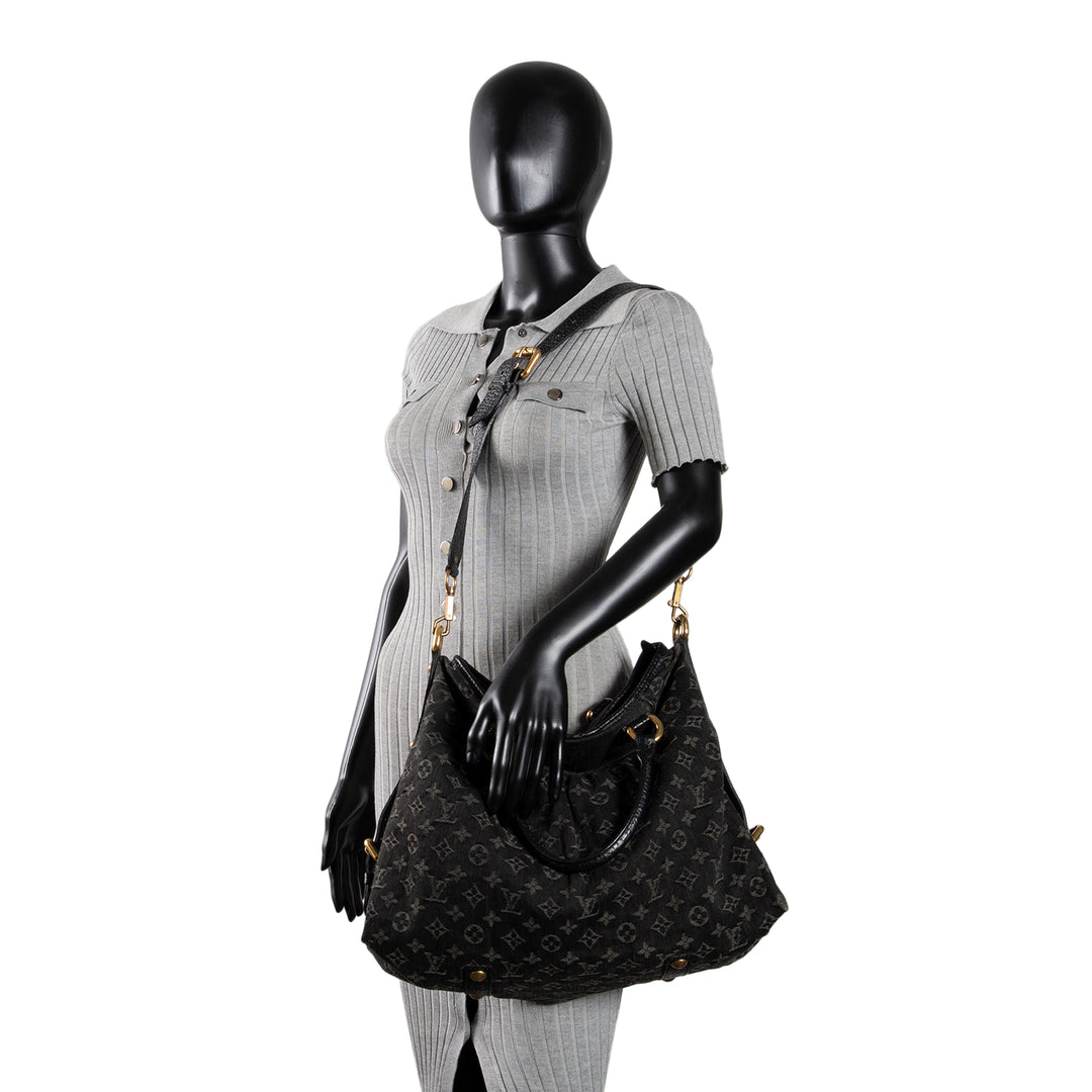LOUIS VUITTON Monogram Denim Neo Cabby GM - Charcoal