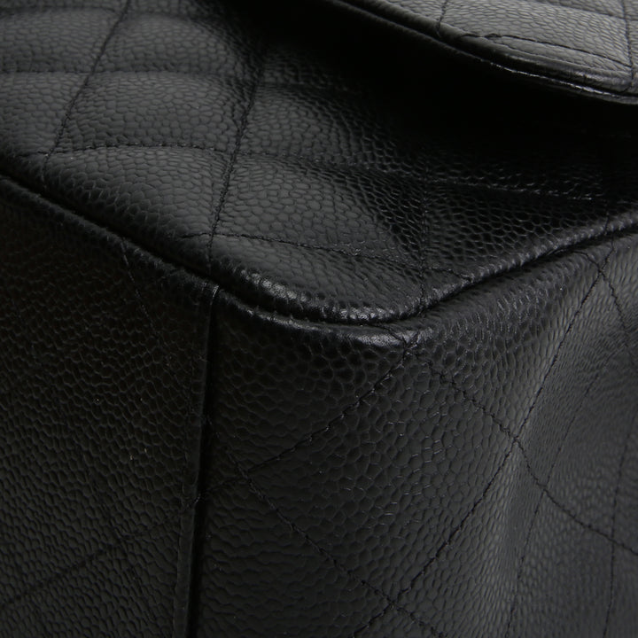 Chanel Classic Caviar Maxi Double Flap Shoulder Bag