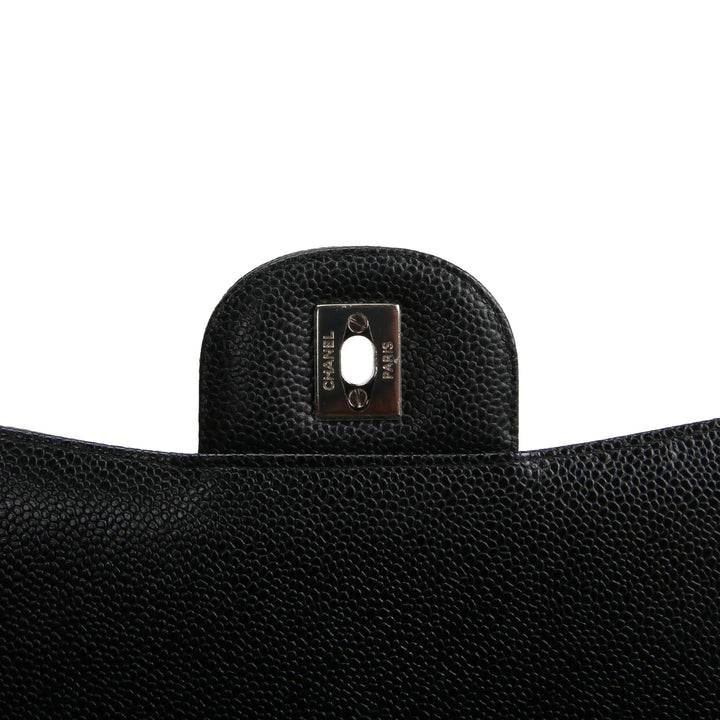 Chanel Classic Caviar Maxi Double Flap Shoulder Bag