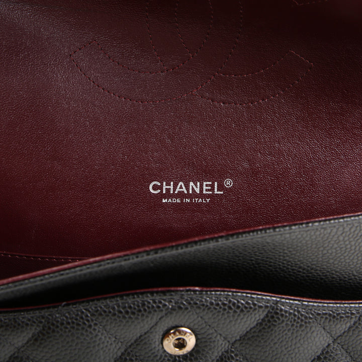 Chanel Classic Caviar Maxi Double Flap Shoulder Bag