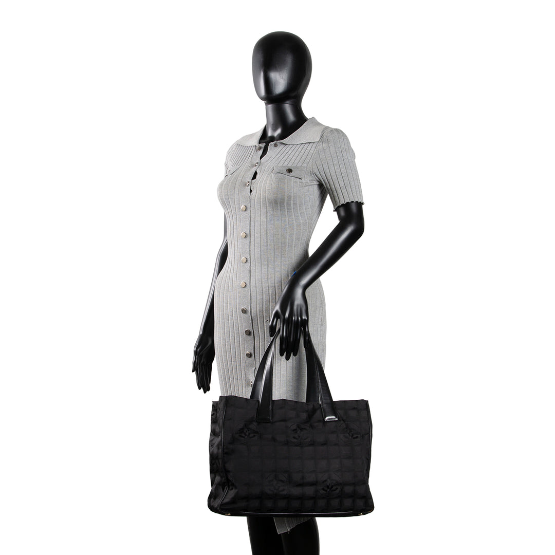 CHANEL Nylon Travel Ligne Tote - Black - OUTLET FINAL SALE