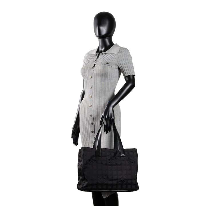 CHANEL Nylon Travel Ligne Tote - Black - OUTLET FINAL SALE
